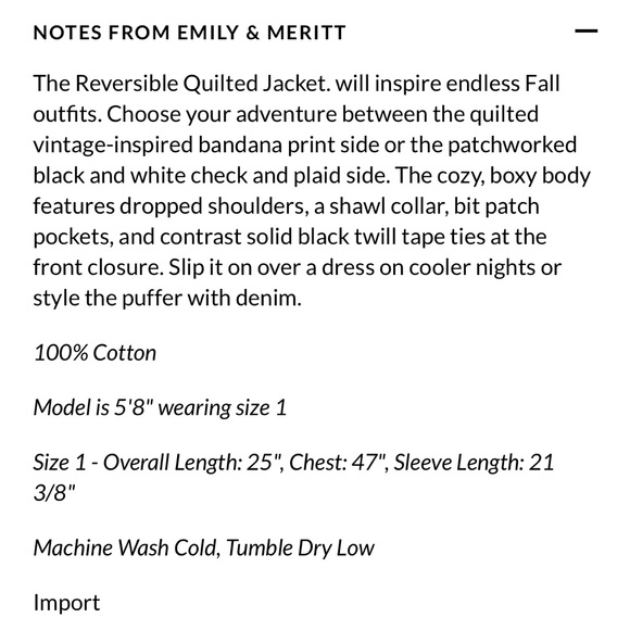 New THE GREAT reversible quilted jacket - Picture 6 of 7